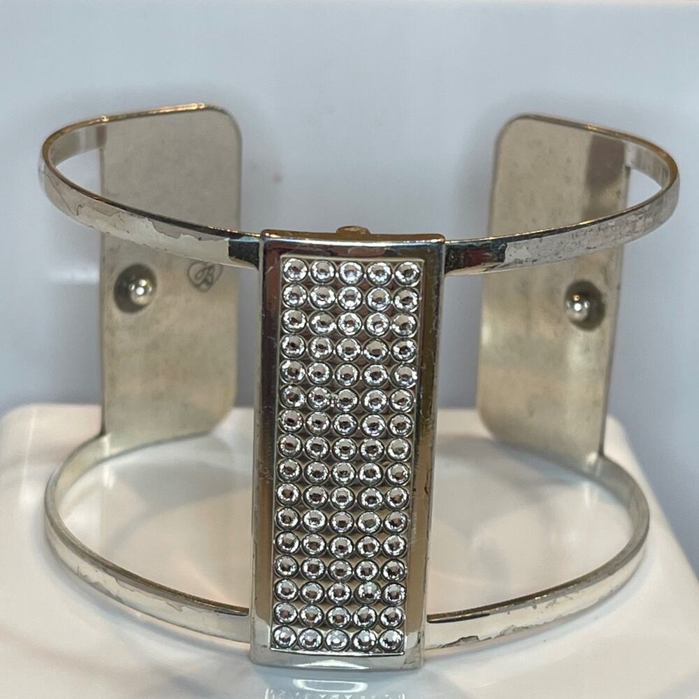 Christo Danube Wide Cuff Bracelet in Silver